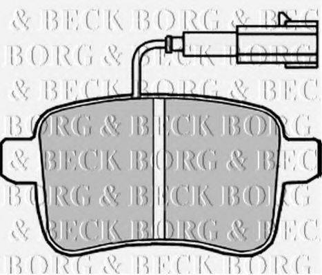 BORG & BECK BBP2240 Комплект гальмівних колодок, дискове гальмо