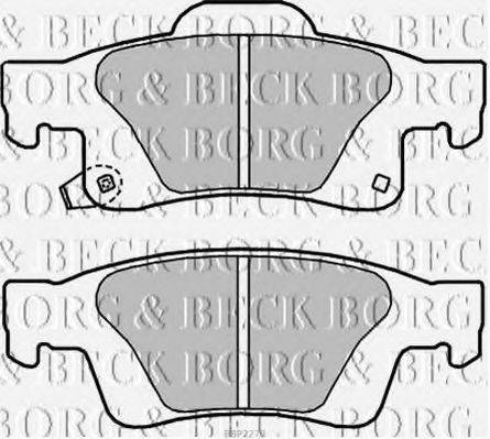 BORG & BECK BBP2273 Комплект тормозных колодок, дисковый тормоз