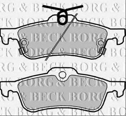 BORG & BECK BBP2361 Комплект гальмівних колодок, дискове гальмо