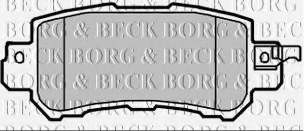BORG & BECK BBP2365 Комплект гальмівних колодок, дискове гальмо