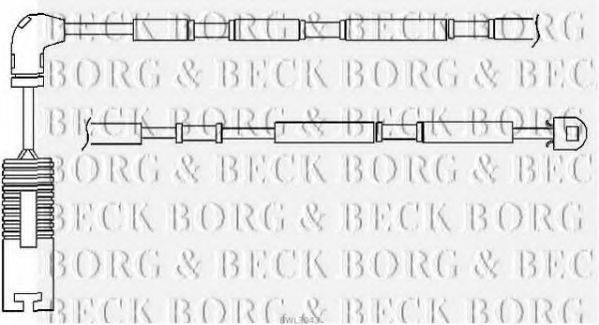 BORG & BECK BWL3043 Сигнализатор, износ тормозных колодок