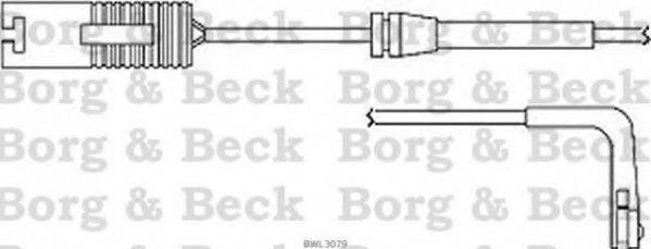 Сигналізатор, знос гальмівних колодок BORG & BECK BWL3079