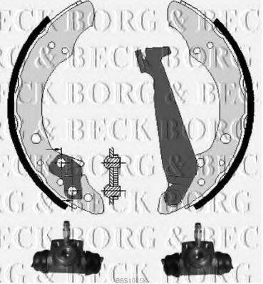 BORG & BECK BBS1015K Комплект гальмівних колодок