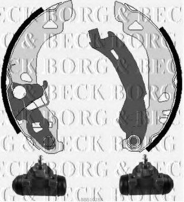 Комплект гальмівних колодок BORG & BECK BBS1028K
