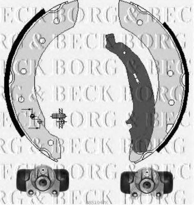 Комплект гальмівних колодок BORG & BECK BBS1047K