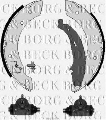 BORG & BECK BBS1055K Комплект гальмівних колодок