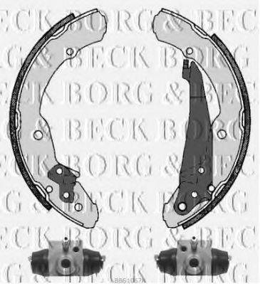 Комплект гальмівних колодок BORG & BECK BBS1067K