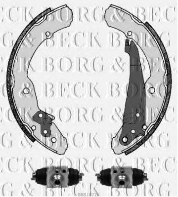 BORG & BECK BBS1072K Комплект тормозных колодок