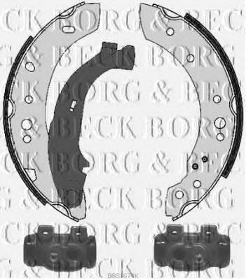 BORG & BECK BBS1074K Комплект гальмівних колодок