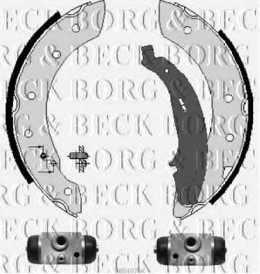 BORG & BECK BBS1076K Комплект тормозных колодок