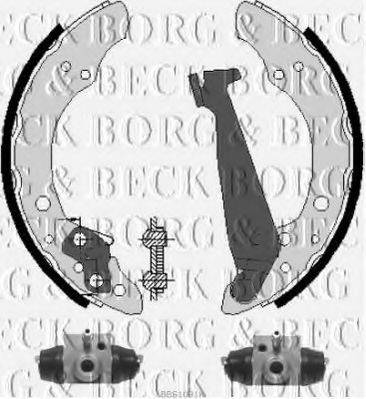 Комплект гальмівних колодок BORG & BECK BBS1091K