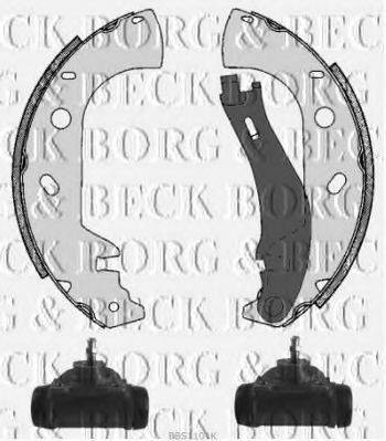 Комплект тормозных колодок BORG & BECK BBS1101K