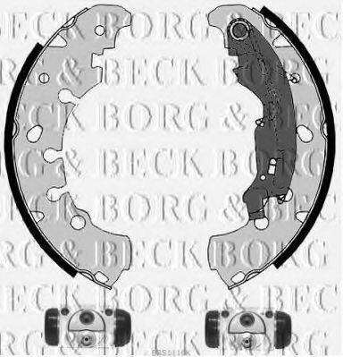 Комплект гальмівних колодок BORG & BECK BBS1116K