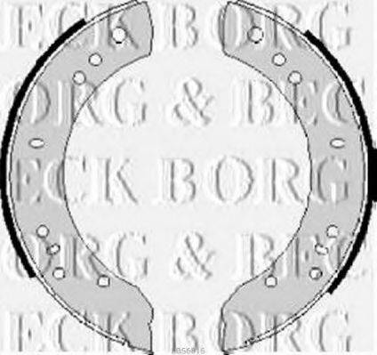 BORG & BECK BBS6016 Комплект тормозных колодок