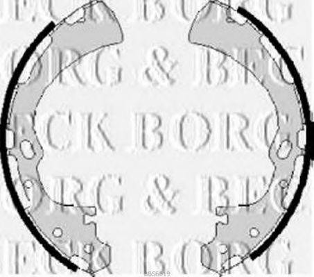 Комплект гальмівних колодок BORG & BECK BBS6019