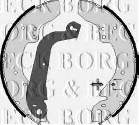 BORG & BECK BBS6037 Комплект тормозных колодок