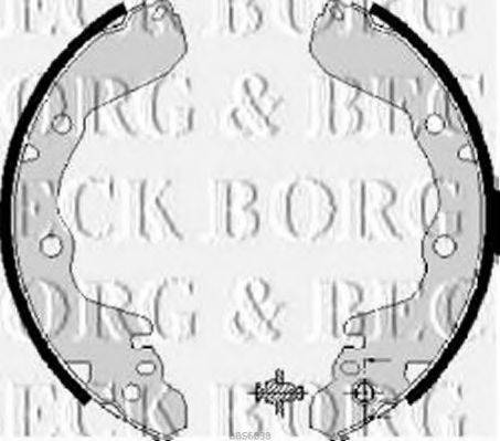 Комплект гальмівних колодок BORG & BECK BBS6038