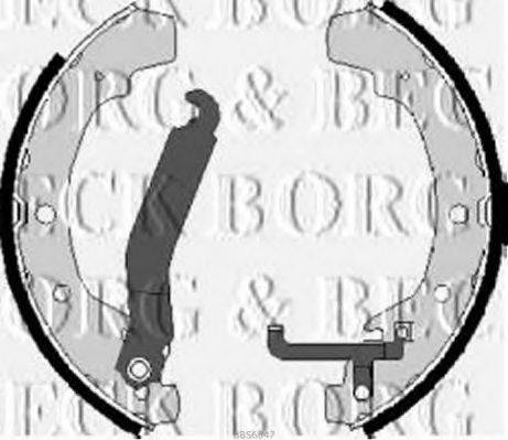 BORG & BECK BBS6047 Комплект тормозных колодок