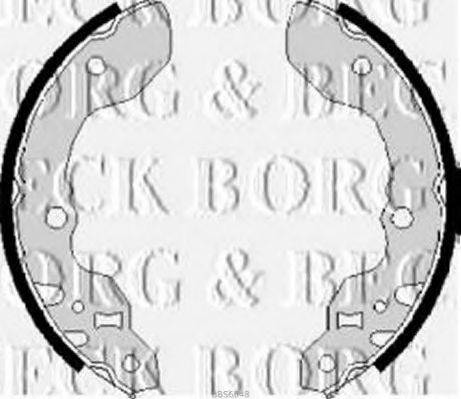 Комплект гальмівних колодок BORG & BECK BBS6048