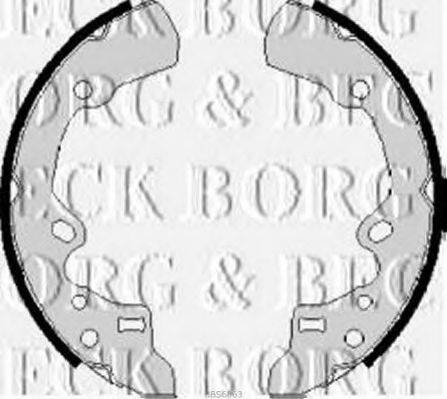 Комплект гальмівних колодок BORG & BECK BBS6063