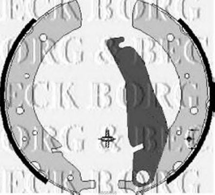 BORG & BECK BBS6068 Комплект тормозных колодок