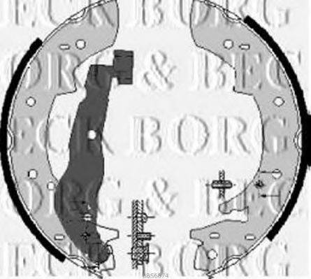 BORG & BECK BBS6074 Комплект тормозных колодок
