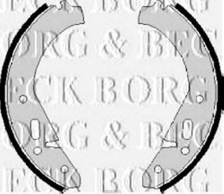BORG & BECK BBS6081 Комплект тормозных колодок