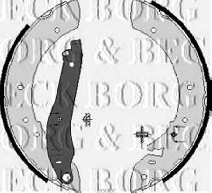 Комплект тормозных колодок BORG & BECK BBS6087