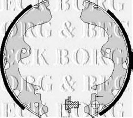BORG & BECK BBS6088 Комплект гальмівних колодок