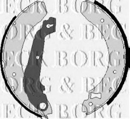 BORG & BECK BBS6090 Комплект тормозных колодок