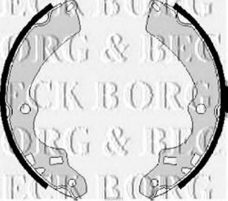Комплект гальмівних колодок BORG & BECK BBS6091