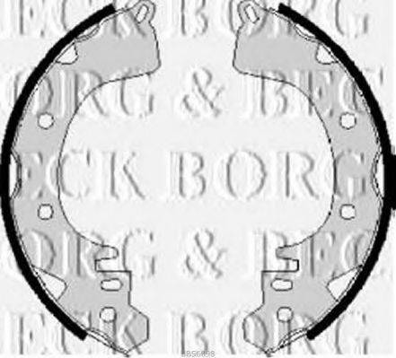 Комплект гальмівних колодок BORG & BECK BBS6098
