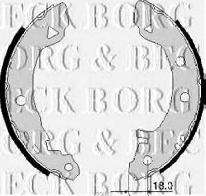 BORG & BECK BBS6103 Комплект тормозных колодок