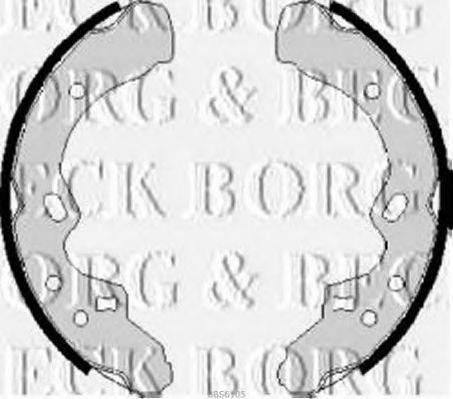 Комплект гальмівних колодок BORG & BECK BBS6105