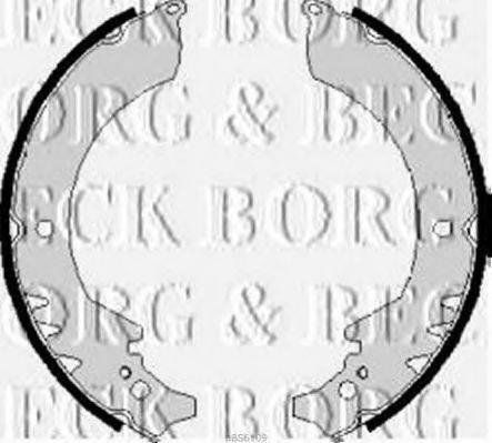Комплект гальмівних колодок BORG & BECK BBS6109