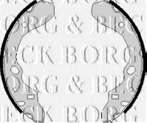 Комплект гальмівних колодок BORG & BECK BBS6112