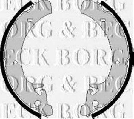 Комплект гальмівних колодок BORG & BECK BBS6133