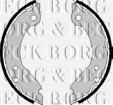 BORG & BECK BBS6134 Комплект тормозных колодок