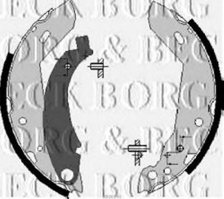 BORG & BECK BBS6140 Комплект тормозных колодок