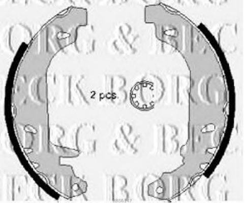 BORG & BECK BBS6147 Комплект тормозных колодок