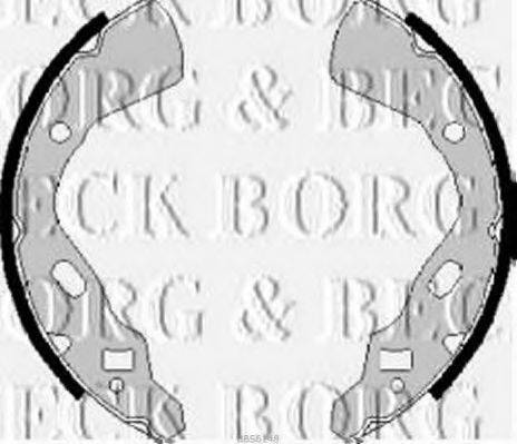 Комплект гальмівних колодок BORG & BECK BBS6148