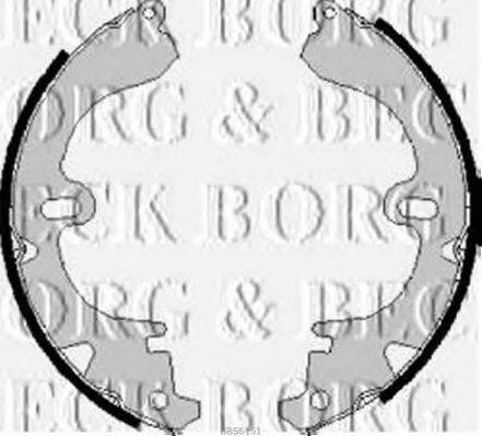 Комплект гальмівних колодок BORG & BECK BBS6151