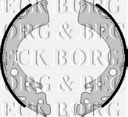 BORG & BECK BBS6160 Комплект тормозных колодок