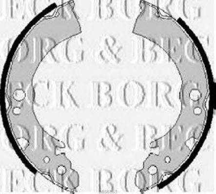 Комплект гальмівних колодок BORG & BECK BBS6163