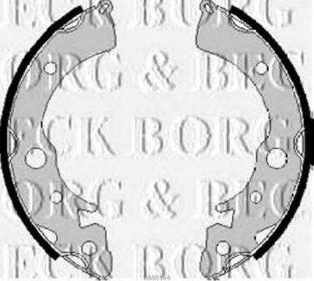 Комплект гальмівних колодок BORG & BECK BBS6164
