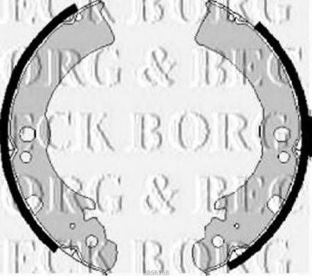 Комплект гальмівних колодок BORG & BECK BBS6168