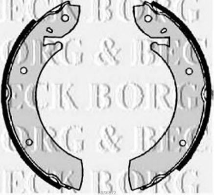 Комплект гальмівних колодок BORG & BECK BBS6172