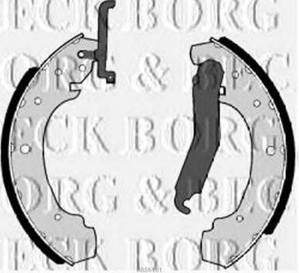 Комплект тормозных колодок BORG & BECK BBS6181