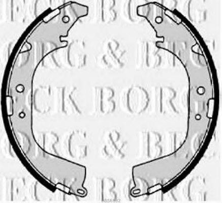 Комплект гальмівних колодок BORG & BECK BBS6182