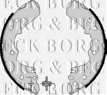 Комплект гальмівних колодок BORG & BECK BBS6196